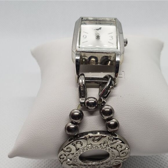 Quartz Silver Colored Beaded Watch - Picture 2 of 5